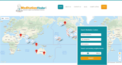 Desktop Screenshot of meditationfinder.com